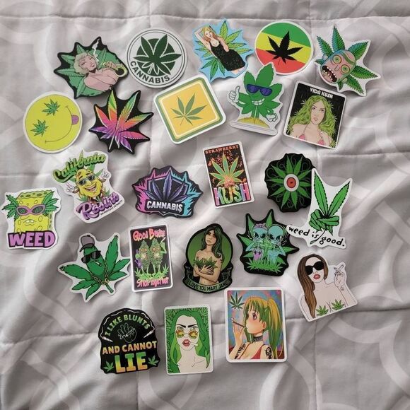 Stickers Bundle of 24 Mary Jane Rick & Morty SpongeBob Ect - Picture 1 of 4